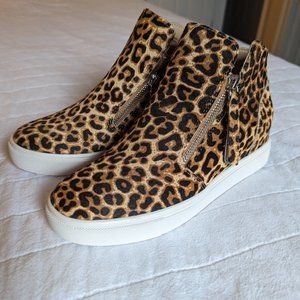 Leopard print Steve Madden Wedge Sneaker Booties